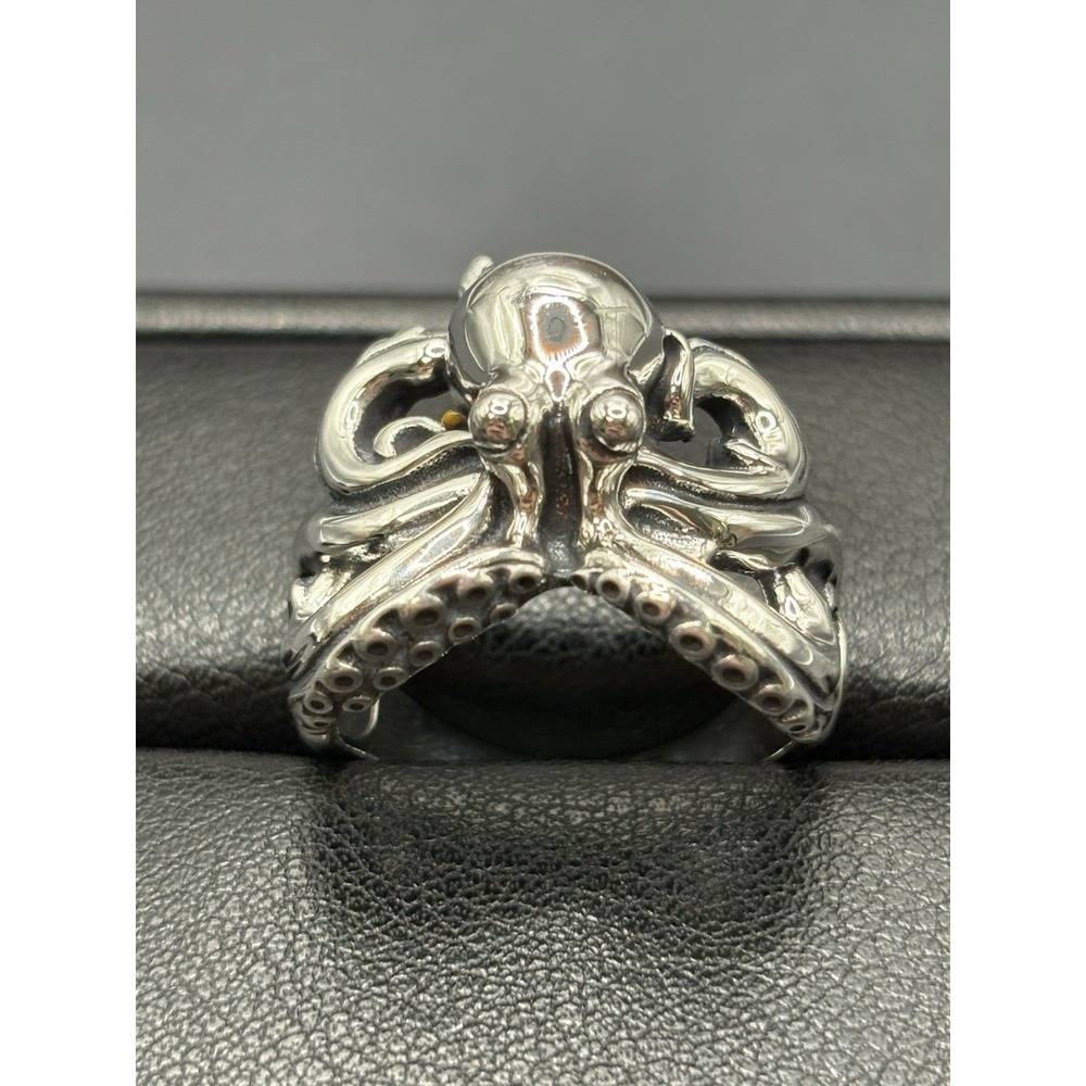 New Condition Sterling Silver Octopus Ring 8 Grams Size 10 925 G6